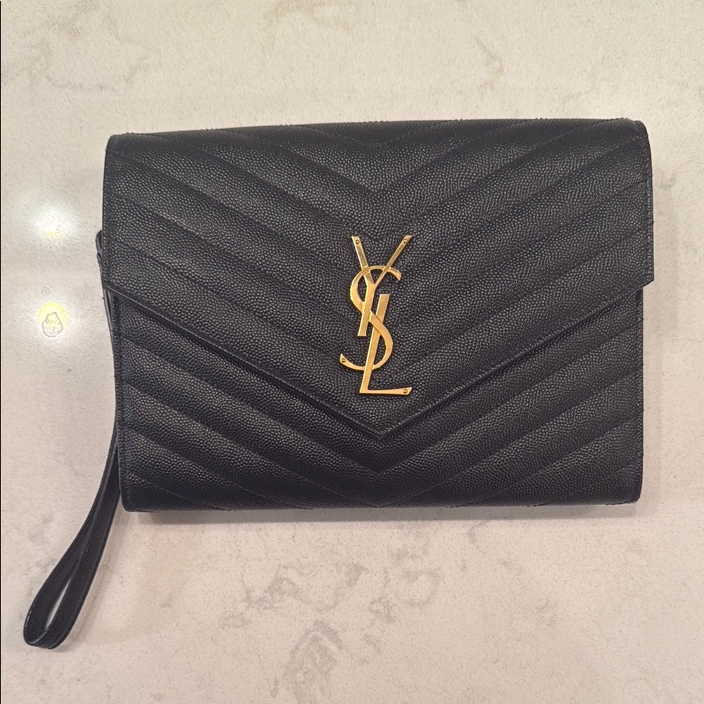 Yves Saint Laurent Black Clutch Bag